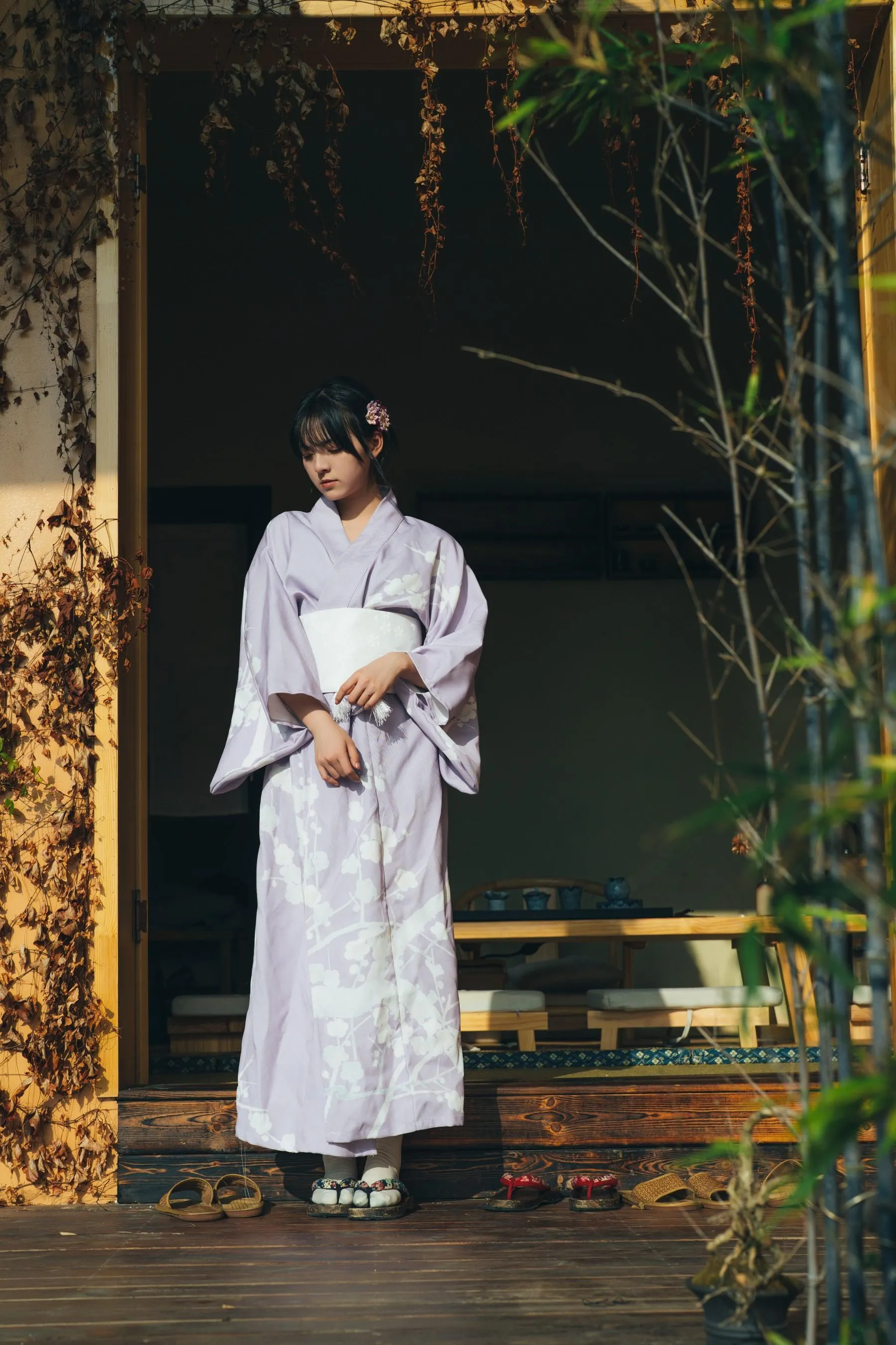 [YITUYU艺图语]2022.02.09 和风物语，日式庭院里的少女写真 dudu [56P]插图1